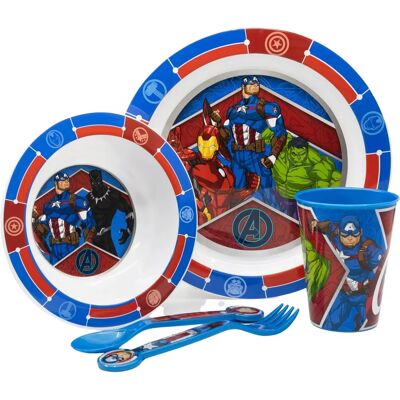 Conjunto de Piquenique Infantil Os Vingadores - Multicolor Apto Microondas Conjunto de Piquenique Infantil Os Vingadores - Multicolor Apto Microondas