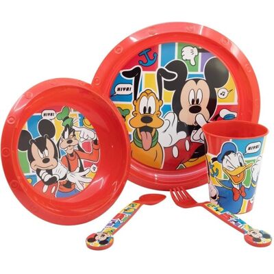 Tinisu - Micky Maus Plastik Set - Naczynia dla dzieci - 5-Teile - Baby tableware Tinisu - Micky Maus Plastik Set - Naczynia dla dzieci - 5-Teile - Baby tableware