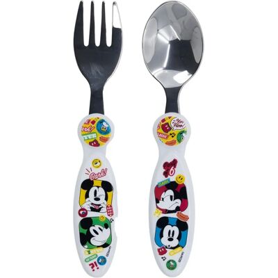 Barns Bestickset Mickey Mouse i Rostfritt Stål - Hållbar & Miljövänlig Barns Bestickset Mickey Mouse i Rostfritt Stål - Hållbar & Miljövänlig