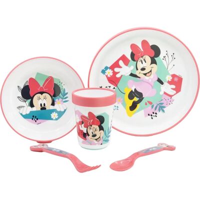 Ensemble de Vaisselle Premium Antidérapante Bicolore Minnie 5 Pièces - Publicité Ensemble de Vaisselle Premium Antidérapante Bicolore Minnie 5 Pièces - Publicité