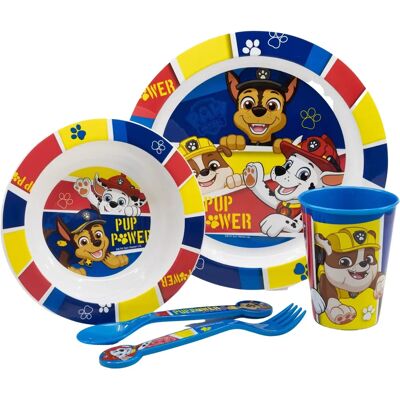 Ensemble de Vaisselle Micro-ondes Paw Patrol - 5 Pièces Ensemble de Vaisselle Micro-ondes Paw Patrol - 5 Pièces