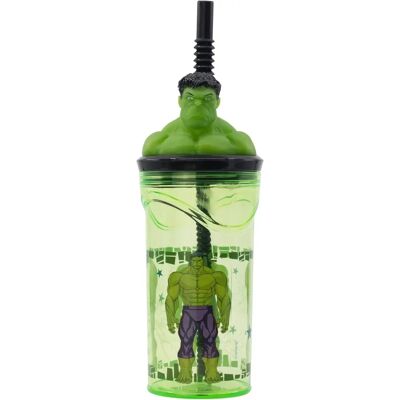 Garrafa de Água The Avengers Hulk em Plástico - 360ml Garrafa de Água The Avengers Hulk em Plástico - 360ml