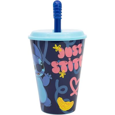 Lilo&Stitch - Plastikbecher mit Strohhalm - Stitch 430ml - Trade Invaders Gläser und Untersetzer Lilo&Stitch - Plastikbecher mit Strohhalm - Stitch 430ml - Trade Invaders Gläser und Untersetzer