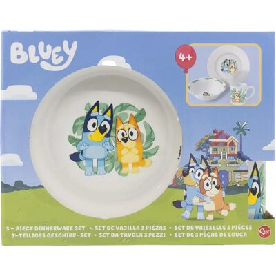 Stor Bluey Kinder Geschirrset - 3-teilig Stor Bluey Kinder Geschirrset - 3-teilig