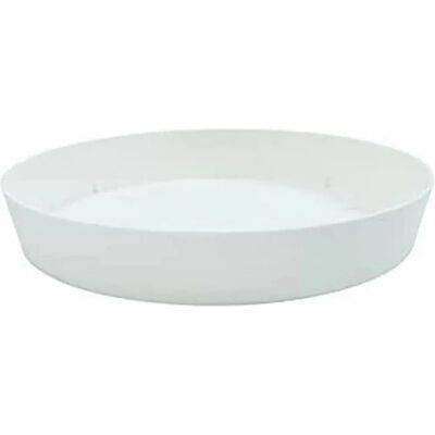 Plastiken Plat de pot de fleurs en polypropylène blanc - Flower Pot Dish - Publicité Plastiken Plat de pot de fleurs en polypropylène blanc - Flower Pot Dish - Publicité