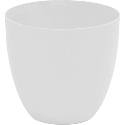 Plastiken Weiß Polypropylen Blumentopf - Ø 18 cm - Pflanzkübel Plastiken Weiß Polypropylen Blumentopf - Ø 18 cm - Pflanzkübel