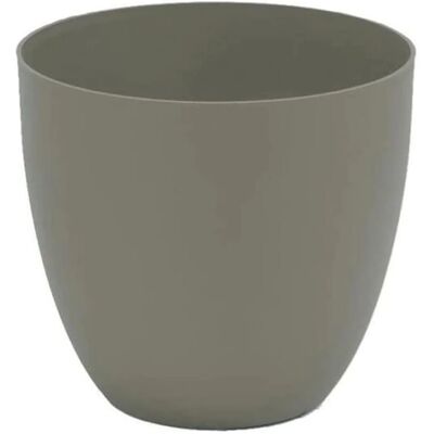 Vaso Taupe Plastiken - 38cm Resistente UV - Esterno Vaso Taupe Plastiken - 38cm Resistente UV - Esterno