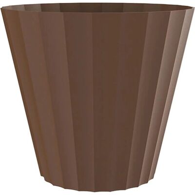 Vaso per piante in polipropilene bronzo Plastiken - Ø 26 x 23 cm Vaso per piante in polipropilene bronzo Plastiken - Ø 26 x 23 cm