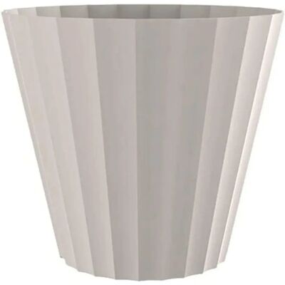Vaso da pianta in polipropilene bianco Plastiken - 26x23 cm Vaso da pianta in polipropilene bianco Plastiken - 26x23 cm