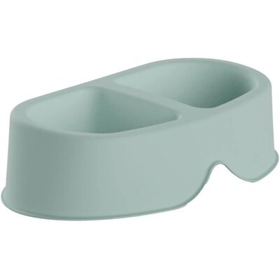 Plastiken Doppel-Hundefutterspender - Wasser & Futter Plastiken Doppel-Hundefutterspender - Wasser & Futter