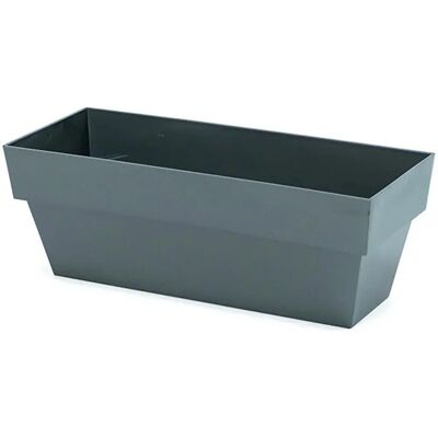 Vaso Rettangolare Plastiken Limited Antracite 12 x 30 cm - Vaso Vaso Rettangolare Plastiken Limited Antracite 12 x 30 cm - Vaso