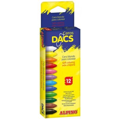 Alpino DA050290 Lápis de cera - Conjunto com 12 cores Alpino DA050290 Lápis de cera - Conjunto com 12 cores