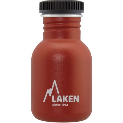 Laken Basic Steel - RVS fles - 0,35L - Rood - Waterfles Laken Basic Steel - RVS fles - 0,35L - Rood - Waterfles