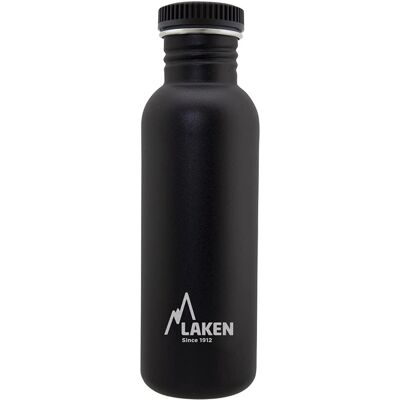 Bottiglia d'acqua LAKEN Basic - Acciaio inossidabile, 0,75L, Nero Bottiglia d'acqua LAKEN Basic - Acciaio inossidabile, 0,75L, Nero