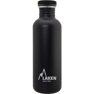Gourde LAKEN Basic en Acier - 1L - Noir Gourde LAKEN Basic en Acier - 1L - Noir