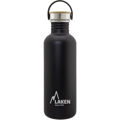 Laken Basic Steel Bambú Waterfles - 1L - RVS Laken Basic Steel Bambú Waterfles - 1L - RVS