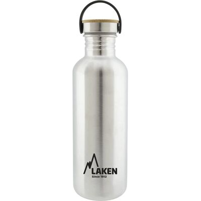 Laken RVS Bamboe Waterfles - 1L - Waterfles Laken RVS Bamboe Waterfles - 1L - Waterfles