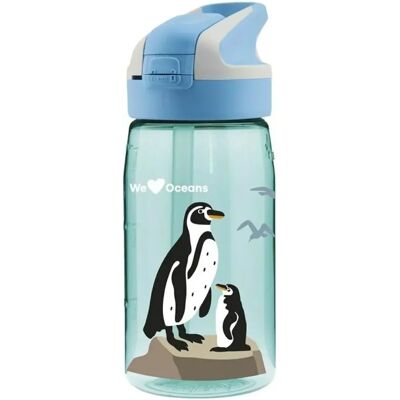 Laken Summit Pinguïn Blauw Aquamarine Waterfles - 0,45L Laken Summit Pinguïn Blauw Aquamarine Waterfles - 0,45L