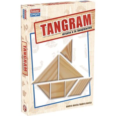 Falomir Puzzle Tangram in Legno - Gioco da Tavolo Falomir Puzzle Tangram in Legno - Gioco da Tavolo