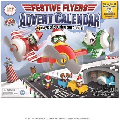 Cefa Elfo sulla Mensola Calendario dell'Avvento Tema Aviazione 24 Minifigure e Veicoli Cefa Elfo sulla Mensola Calendario dell'Avvento Tema Aviazione 24 Minifigure e Veicoli