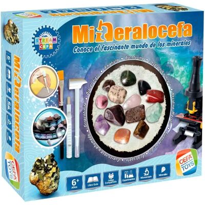 Gioco Educativo Minerali Cefatoys - Strumenti di Geologia & 13 Campioni Gioco Educativo Minerali Cefatoys - Strumenti di Geologia & 13 Campioni