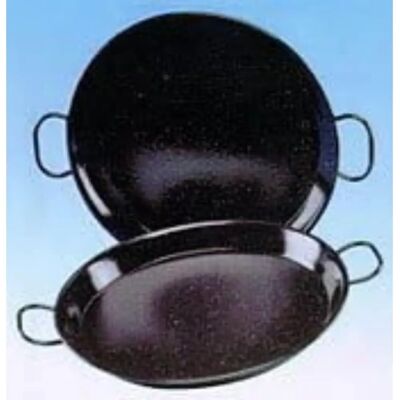 Garcima La Ideal Paella - 24cm - Acier émaillé - Convient pour four, gaz, feu de bois Garcima La Ideal Paella - 24cm - Acier émaillé - Convient pour four, gaz, feu de bois