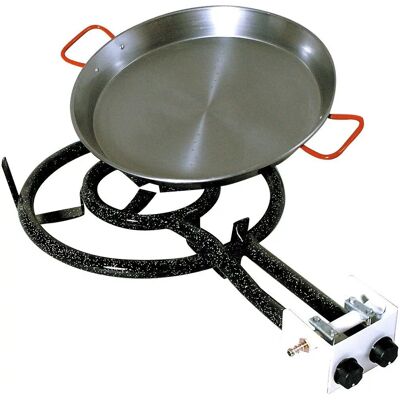 Garcima Paellero de gas butano 2 fuegos 40cm + P.42cm M400 La Ideal Garcima Paellero de gas butano 2 fuegos 40cm + P.42cm M400 La Ideal