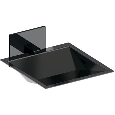 BELTRÁN 10775 Monaco Jabonera Cromada Adhesiva Negra BELTRÁN 10775 Monaco Jabonera Cromada Adhesiva Negra