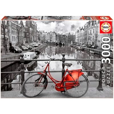 Educa Amsterdam 3000-delige Puzzel - Zwart-wit Scène - 85x120cm Educa Amsterdam 3000-delige Puzzel - Zwart-wit Scène - 85x120cm