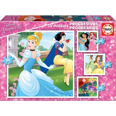 Educa Modèle 17166 Puzzle - Ensemble de 4 Princesses Disney Educa Modèle 17166 Puzzle - Ensemble de 4 Princesses Disney