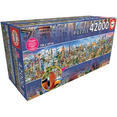 Educa 17570 Puzzel - Wereldreis 42000 stuks Educa 17570 Puzzel - Wereldreis 42000 stuks