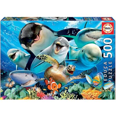 Educa Underwater Selfies 500 stk - Puslespill Educa Underwater Selfies 500 stk - Puslespill