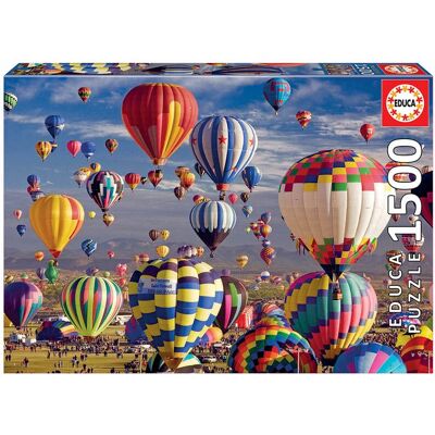 Puzzle Educa Balony na Gorące Powietrze - 1500 elementów - Wielokolorowe - 85x60cm Puzzle Educa Balony na Gorące Powietrze - 1500 elementów - Wielokolorowe - 85x60cm
