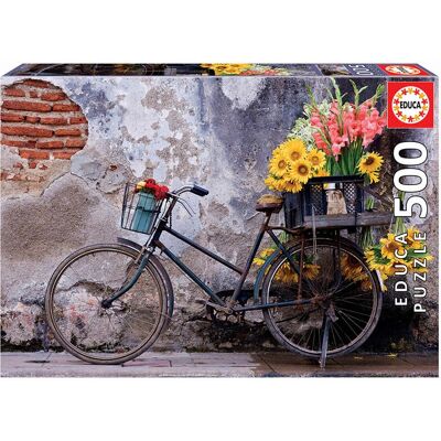 Educa Borras Cykel med Blommor - Pussel Educa Borras Cykel med Blommor - Pussel