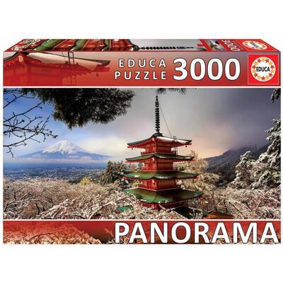Puzzle Educa Mont Fuji Panorama - 3000 Pièces - Publicité Puzzle Educa Mont Fuji Panorama - 3000 Pièces - Publicité