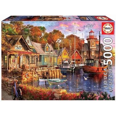 Educa Borras Coucher de Soleil au Port - Puzzle - Publicité Educa Borras Coucher de Soleil au Port - Puzzle - Publicité
