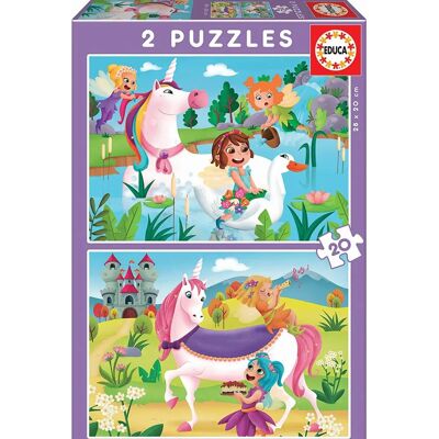 Educa Eenhoorns en Feeën Puzzel - 40 stukjes Educa Eenhoorns en Feeën Puzzel - 40 stukjes