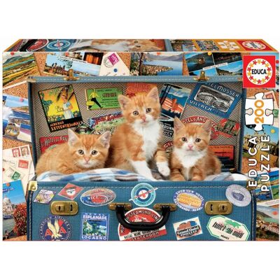 Educa 200 Reise-Kätzchen - Puzzle für Kinder Educa 200 Reise-Kätzchen - Puzzle für Kinder