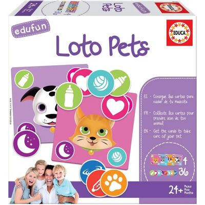 Educa Loto Pets - Lernspiel für Kinder Educa Loto Pets - Lernspiel für Kinder