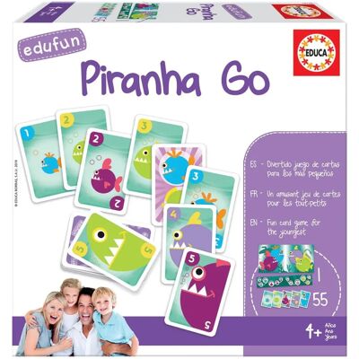 Educa Piranha Go - Gioco di carte - Divertimento educativo Educa Piranha Go - Gioco di carte - Divertimento educativo