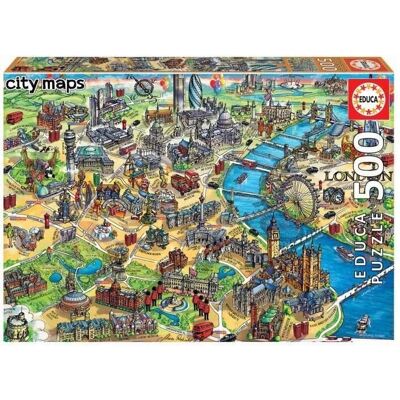Educa Borras London Karten Puzzle - 500 Teile Educa Borras London Karten Puzzle - 500 Teile