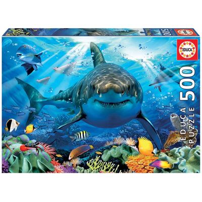 Educa Wit Haai Puzzel - 500 stuks - Puzzel voor kinderen Educa Wit Haai Puzzel - 500 stuks - Puzzel voor kinderen