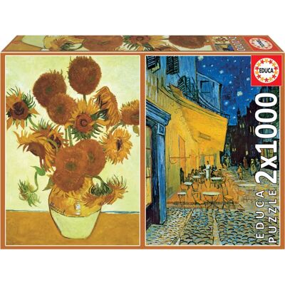 Educa Modell 18491 Pussel - 2 x 1000 bitar - Flerfärgad Educa Modell 18491 Pussel - 2 x 1000 bitar - Flerfärgad
