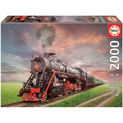 Puzzle Treno a Vapore Educa - 2000 Pezzi per Bambini 10+ Puzzle Treno a Vapore Educa - 2000 Pezzi per Bambini 10+