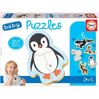 Educa Borras Puzzle Bébé Animaux Polaires - 24 pièces Educa Borras Puzzle Bébé Animaux Polaires - 24 pièces