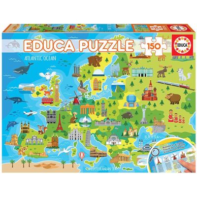Puzzle Educa 18607 - Carte de l'Europe - 150 pièces Puzzle Educa 18607 - Carte de l'Europe - 150 pièces
