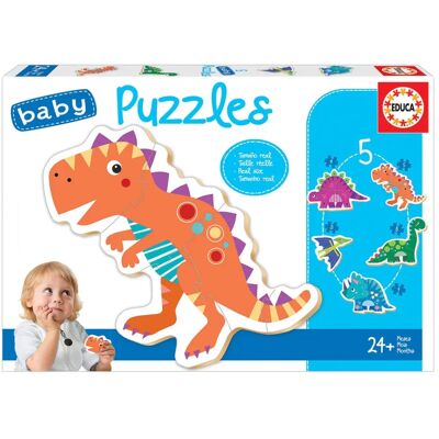 Educa Dinosaurier Puzzle - 5 Stück Kinders Holzpuzzle Educa Dinosaurier Puzzle - 5 Stück Kinders Holzpuzzle
