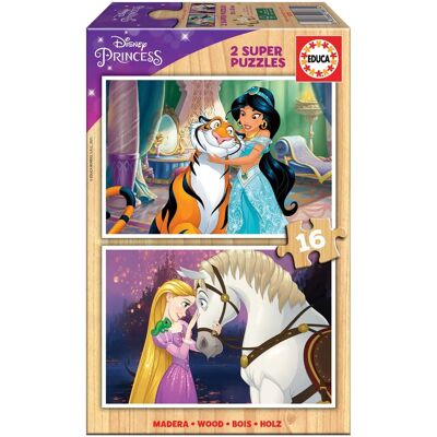 Puzzle drewniane Educa Borras Disney klasyk - 2x16 elementów Puzzle drewniane Educa Borras Disney klasyk - 2x16 elementów
