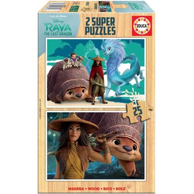 Educa Holzpuzzle 2x25 Raya & Der Letzte Drache - Puzzle Educa Holzpuzzle 2x25 Raya & Der Letzte Drache - Puzzle