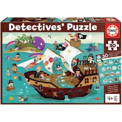 Educa 18896 Puzzel - Piraten - 50 Stuks - Educatief Puzzel Educa 18896 Puzzel - Piraten - 50 Stuks - Educatief Puzzel